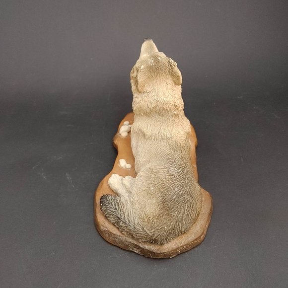 Vintage Living Stone Wolf Figurine "Lady of the Pack" 1993 Howling 7" X 4" - Picture 4 of 9